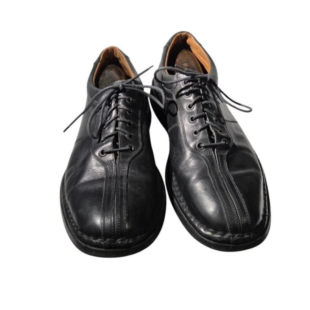 Allen Edmonds Men's Black Leather Lace-Up Oxford Casual Shoes Rubber Sole-13D
